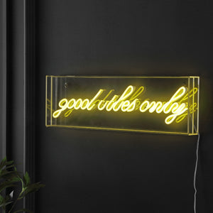 Good X 6" Contemporary Glam Acrylic Box USB Operated LED Neon Light