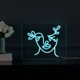 Teary X 10.9" Contemporary Glam Acrylic Box USB Operated LED Neon Light