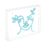 Teary X 10.9" Contemporary Glam Acrylic Box USB Operated LED Neon Light