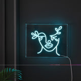 Teary X 10.9" Contemporary Glam Acrylic Box USB Operated LED Neon Light