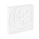Starry Square Contemporary Glam Acrylic Box USB Operated LED Neon Light