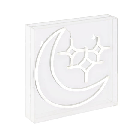 Starry Square Contemporary Glam Acrylic Box USB Operated LED Neon Light