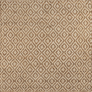 Hira Hand Woven Diamond Chunky Jute Square Area Rug
