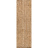 Espina Hand Woven Herringbone Chunky Jute Runner Rug