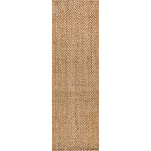 Espina Hand Woven Herringbone Chunky Jute Runner Rug