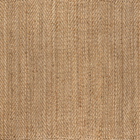 Espina Hand Woven Herringbone Chunky Jute Square Area Rug