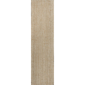 Espina Hand Woven Herringbone Chunky Jute Runner Rug