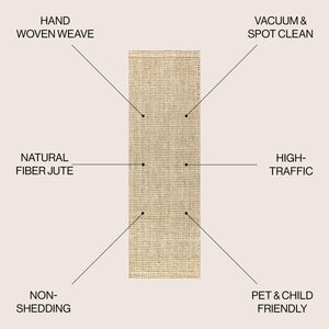 Hiro Hand Woven Chunky Jute Runner Rug