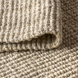 Hiro Hand Woven Chunky Jute Square Area Rug