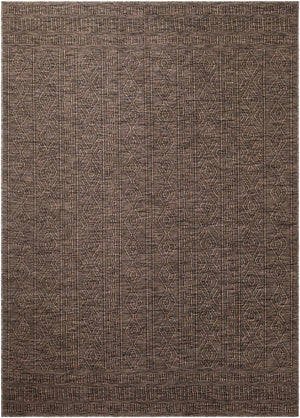 Nuela Dark Brown Area Rug - Clearance