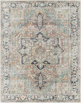 Green Nisa Tumble Dry Washable Rug