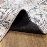 Green Nisa Tumble Dry Washable Rug