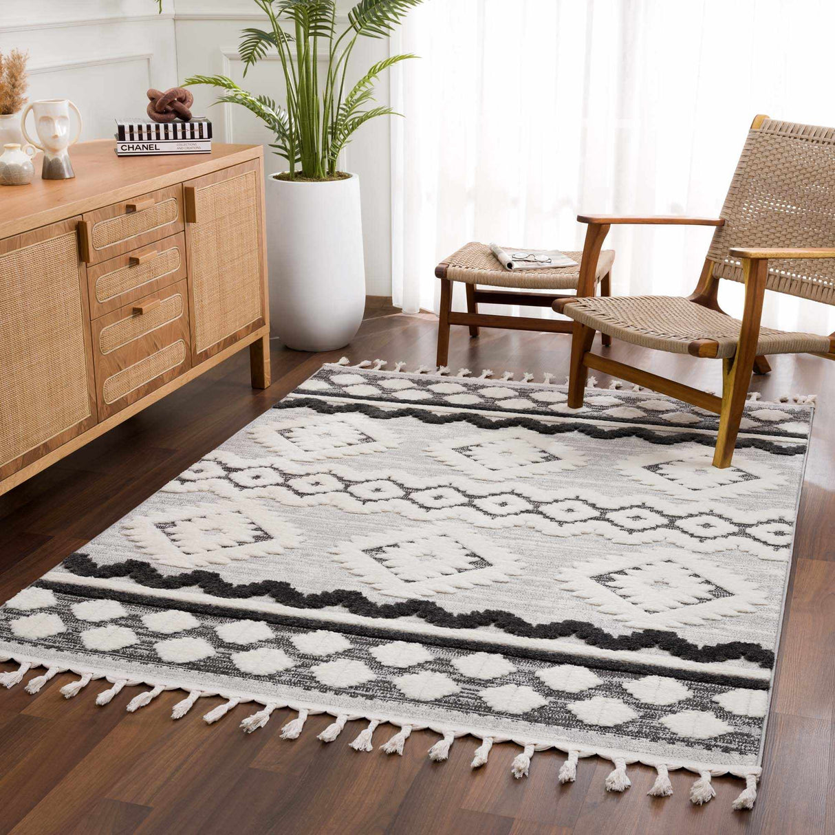 Dinganen High/Low Pile Area Rug