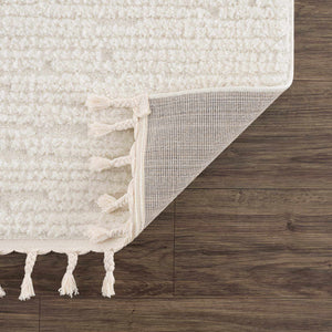 Kulu Textured Area Rug with Tassels