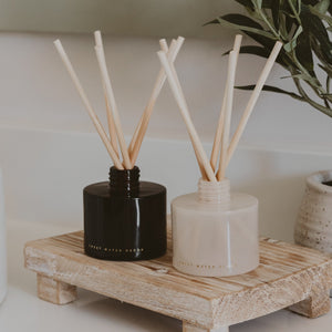 Spa Day White Translucent Tinted Glass Jar Reed Diffuser
