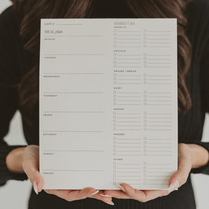 Weekly Meal Planner Notepad