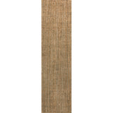 Biot Traditional Rustic Handwoven Jute Solid Runner Rug