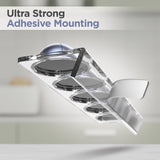 Small Vertuo Capsule Organizer Shelf, Compatible with Nespresso Pods Holder Wall Mount for 10 Coffee Cups, Easy Flavor Access (Adhesive Backing) Clear Acrylic