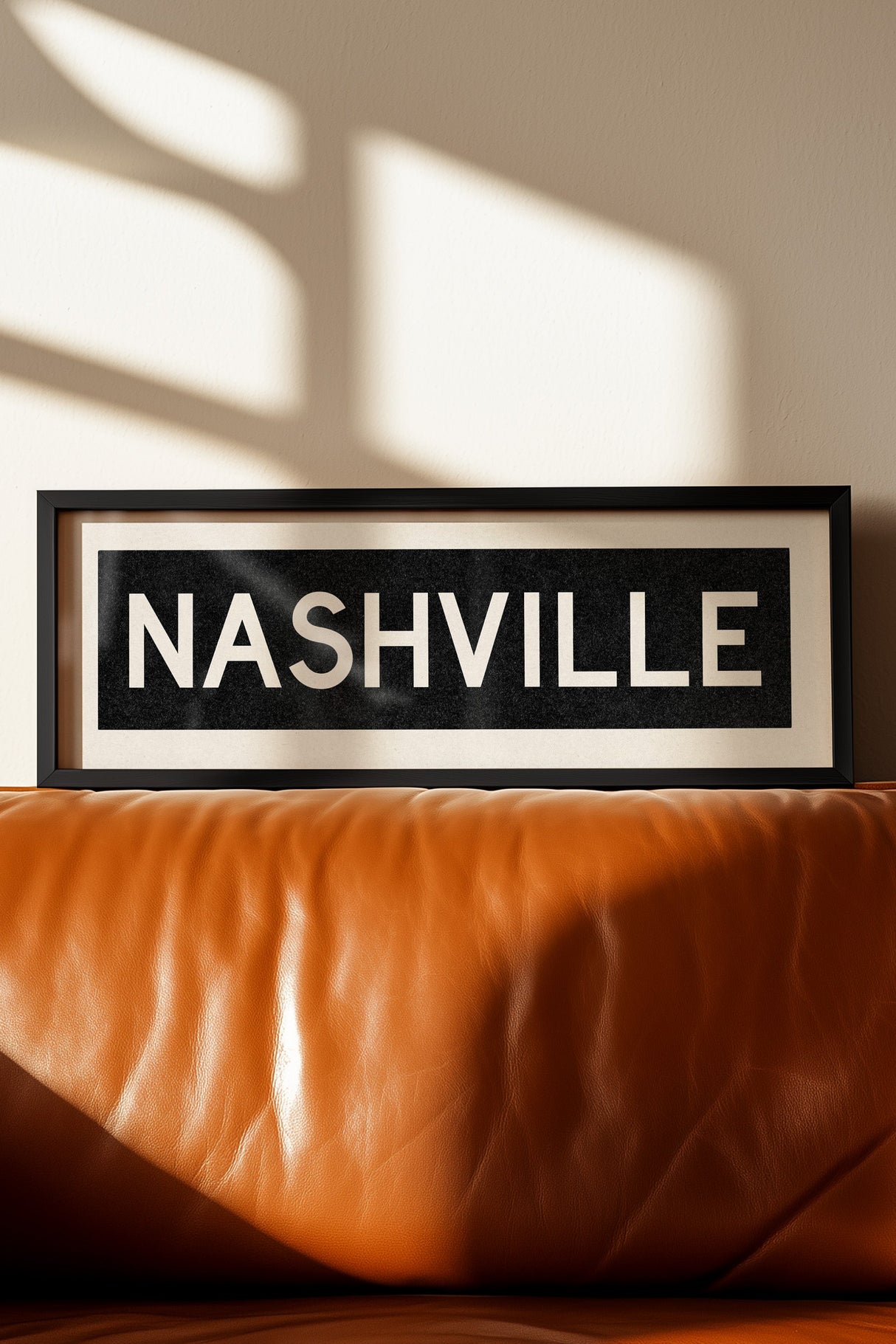 Framed Nashville Tennessee Bus Scroll