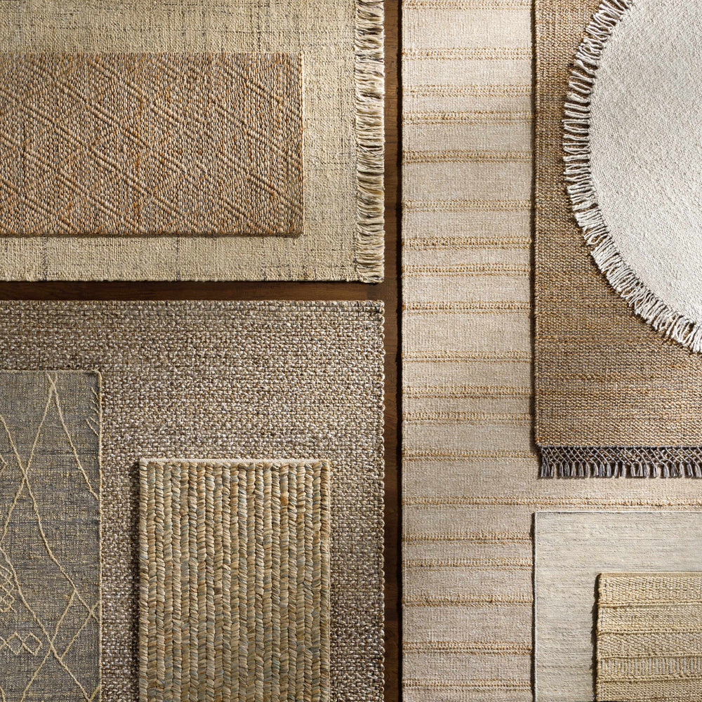 Buwoi Hand Woven Tan Jute Rug - Clearance