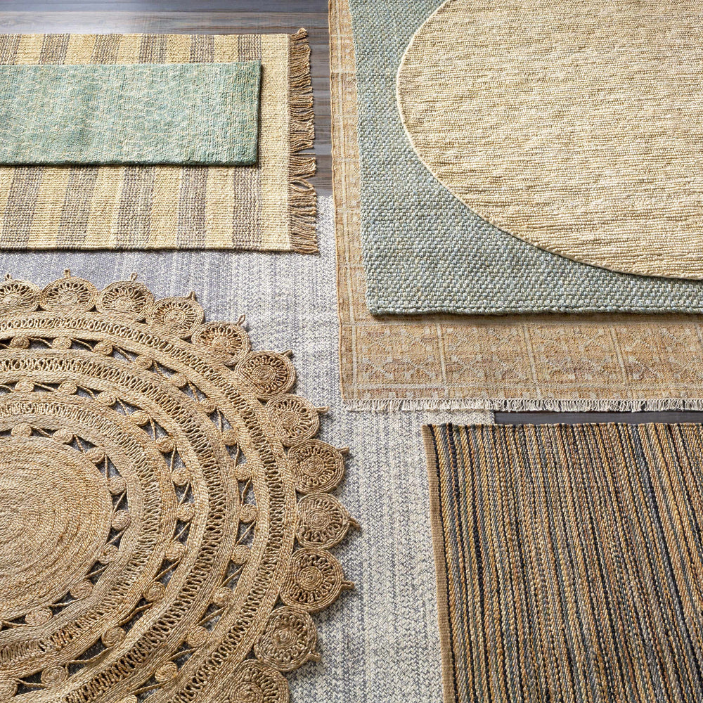 Glover Bleached Braided Jute Carpet
