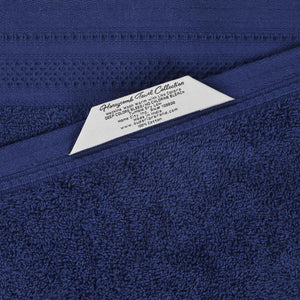 Honeycomb Textured Waffle Border Cotton Bath Towels, Set of 4 - Bath Towel by Superior Brand