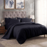 Egyptian Cotton 300 Thread Count Solid Luxury Duvet Cover Set - Egyptian Cotton Duvet Cover Set by Superior Brand
