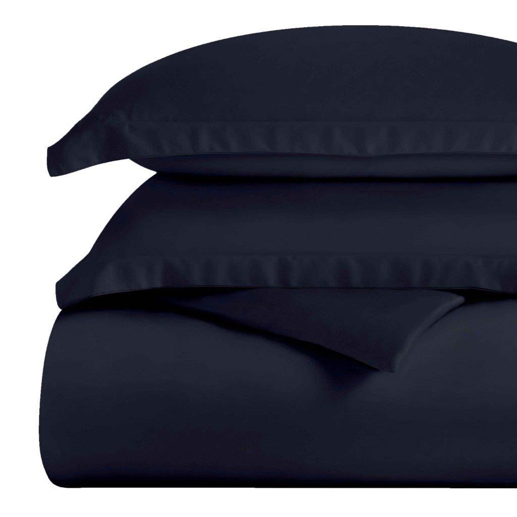 Egyptian Cotton 300 Thread Count Solid Luxury Duvet Cover Set - Egyptian Cotton Duvet Cover Set by Superior Brand