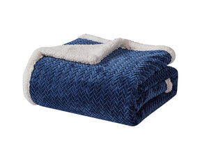 Decor&More Home Essentials Braided Sherpa Blanket