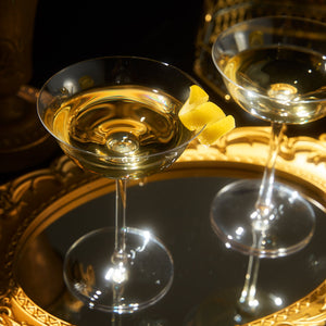 Opera Nick & Nora Champagne Coupe, Cocktail Glassware, Set of 2