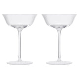 Opera Nick & Nora Champagne Coupe, Cocktail Glassware, Set of 2