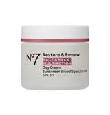 No7 Restore & Renew Multi Action Face & Neck Day Cream SPF30 1.69fl oz - Imperfect Box