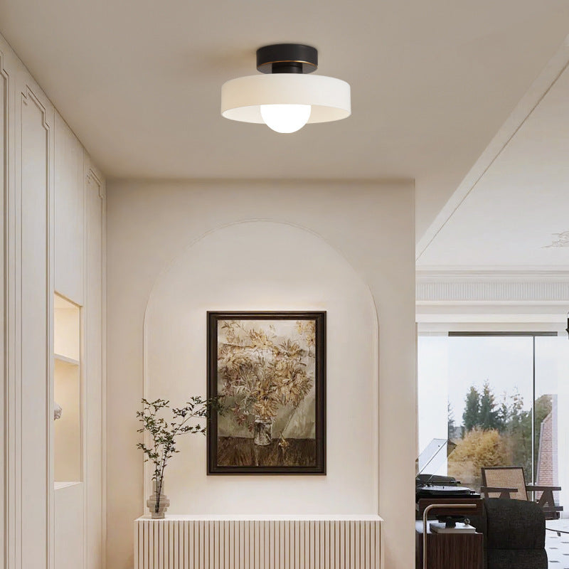 Bauhaus Glass LED Ceiling Light 1-Light Round Dimmable Indoor Fixture