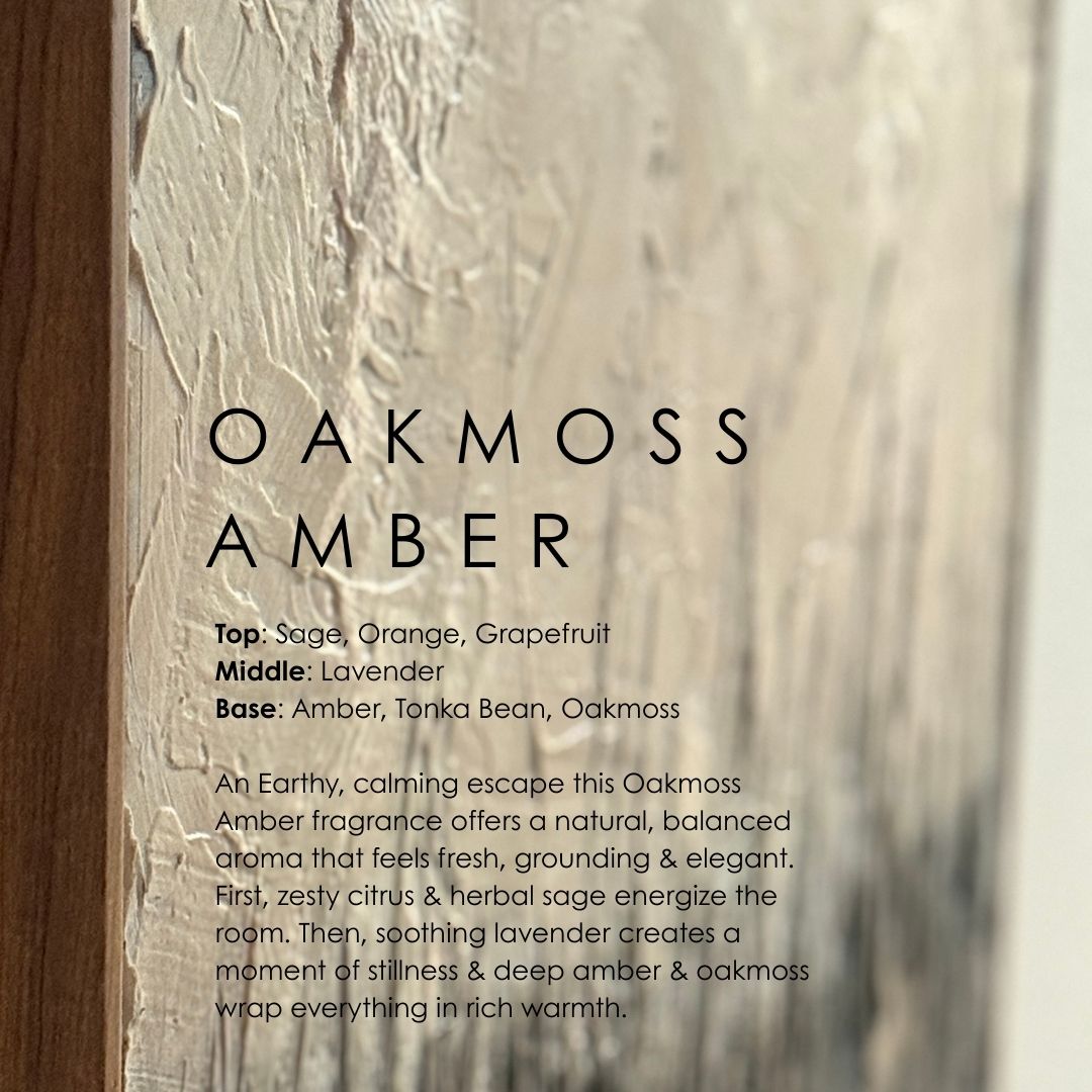 Oakmoss Amber Soy Candle