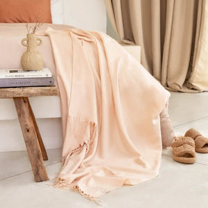 Vegan Cashmere Throw Blanket