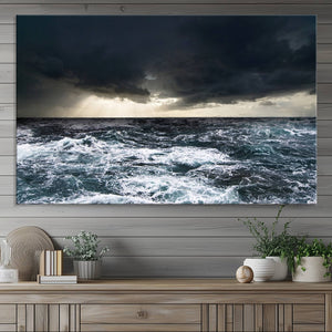 Ocean and Storm Canvas Art Print Hanging Print Ocean