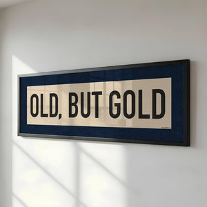 Framed Old, But Gold Pickleball Art Scroll Sign