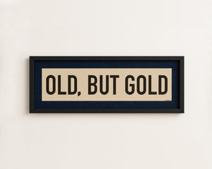 Framed Old, But Gold Pickleball Art Scroll Sign