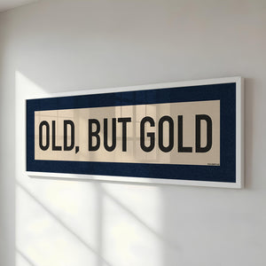 Framed Old, But Gold Pickleball Art Scroll Sign