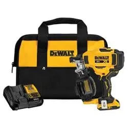 Open Box - DEWALT 20-Volt MAX Lithium-Ion 15-Degree Cordless Roofing Nailer Kit with Battery 2.0 Ah Charger and Bag