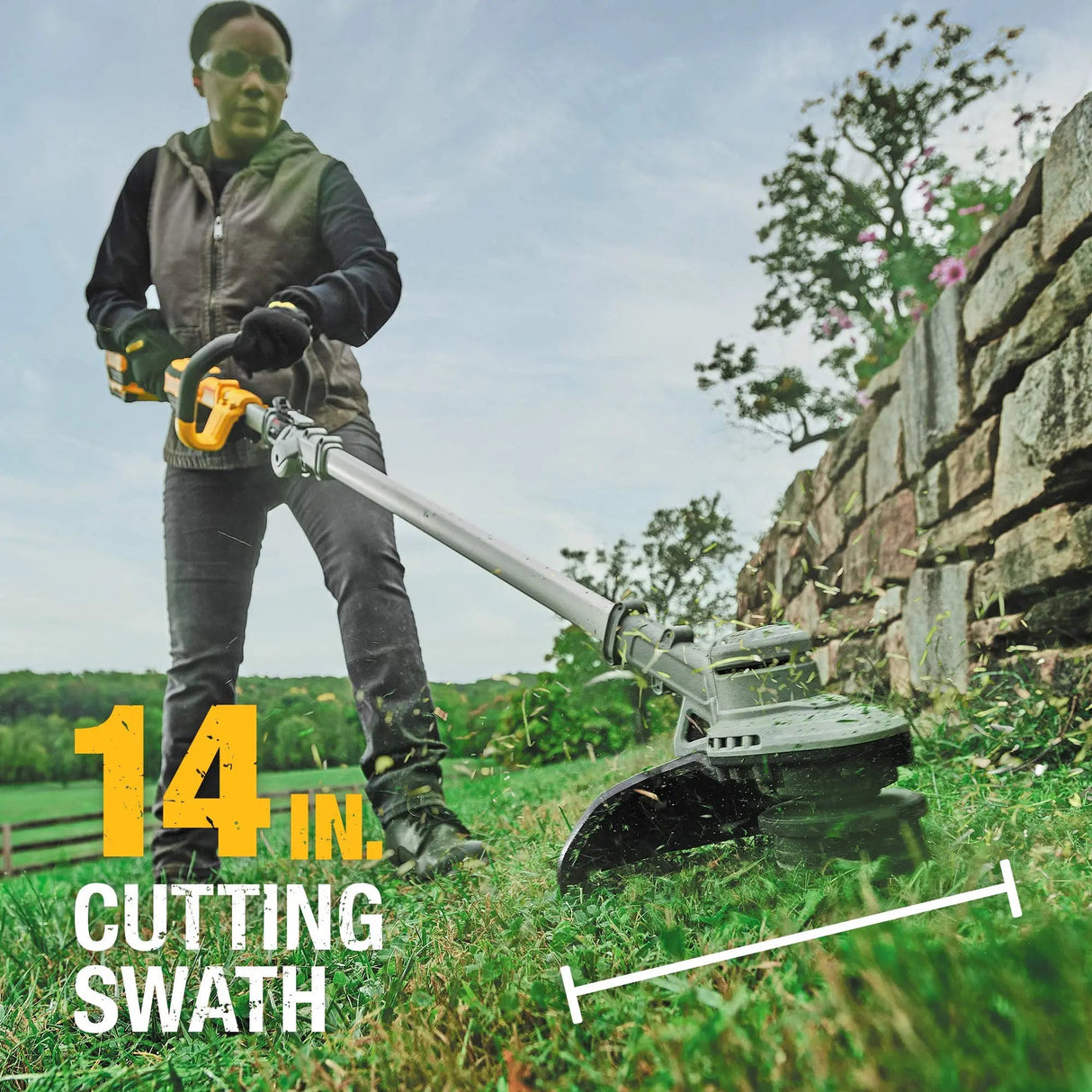 Open Box - DEWALT DCST922P1 20-Volt MAX Lithium-Ion Brushless Cordless String Trimmer