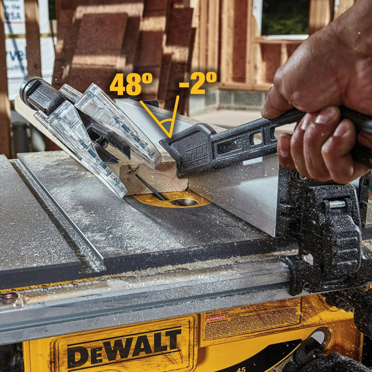 Open Box - DEWALT DWE7485 8-1/4 in. Compact Jobsite Tablesaw