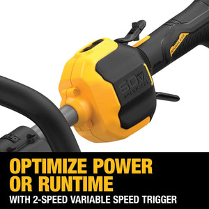 Open Box - DEWALT FLEXVOLT 60-Volt MAX Lithium- Ion Electric Cordless Attachment Capable String Trimmer