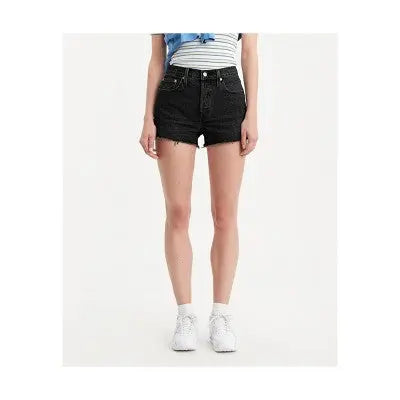 Open Box - Levi's 501 Original Women's High-Rise Distressed Jean Denim Shorts