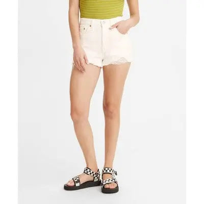 Open Box - Levi's 501 Original Women's High-Rise Distressed Jean Denim Shorts