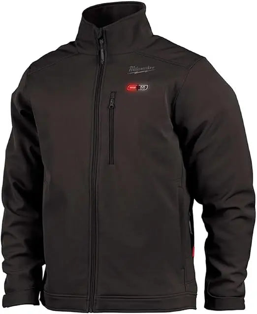 Open Box -  Milwaukee Men's X-Large M12 12V Lithium-Ion Cordless TOUGHSHELL Black Heated Jacket with (1) 3.0 Ah Battery and Charger