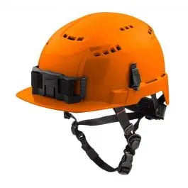 Open Box -  Pack of 1  Milwaukee 48-73-1332 Orange Front Brim Vented Helmet - Type 2  Class C