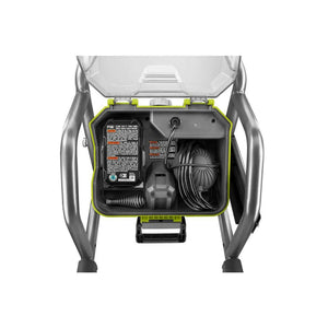 Open Box - RYOBI 18-Volt ONE+ Hybrid Drain Auger Kit with 50 ft. Cable, 2 Ah Battery, 18-Volt Charger, and Accessories