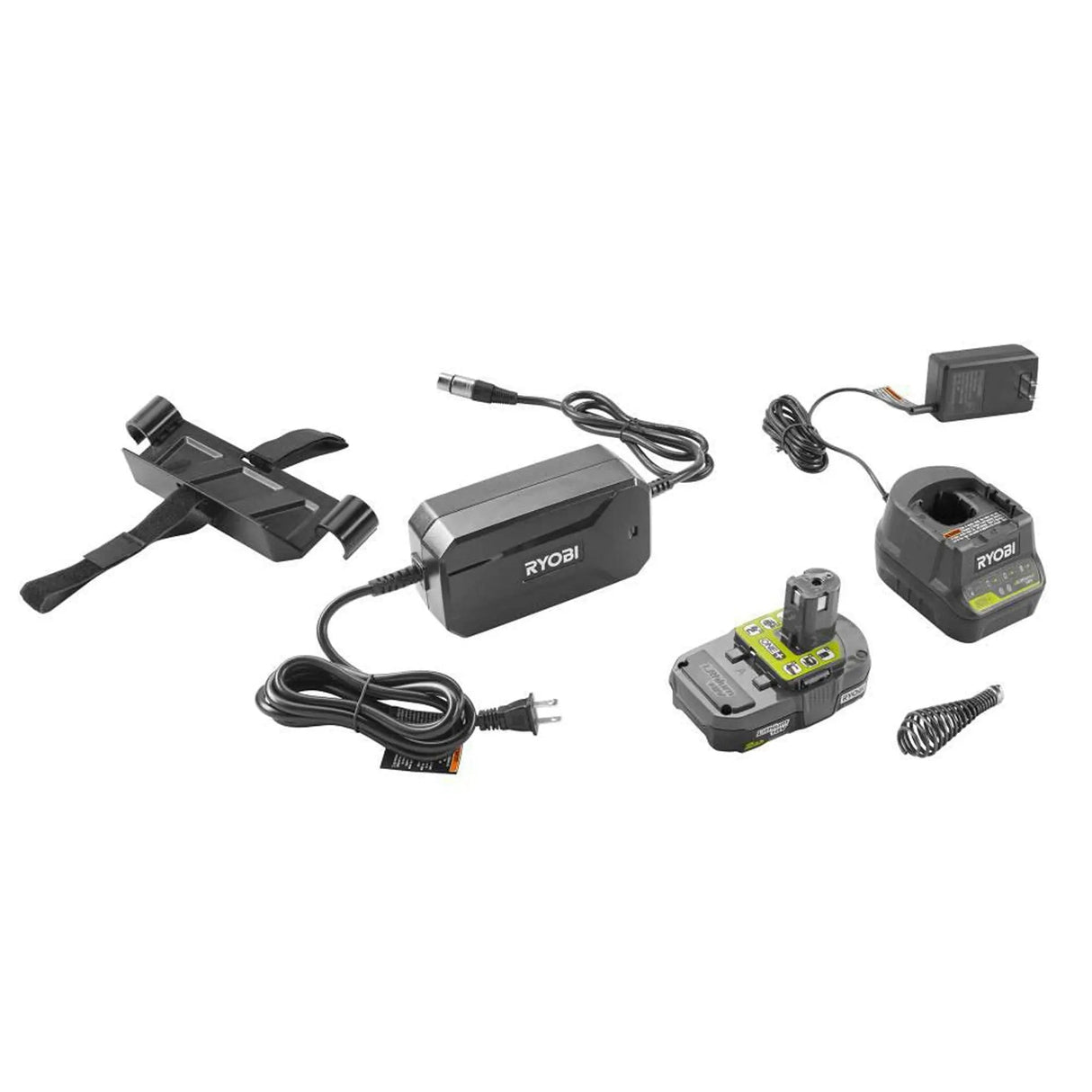 Open Box - RYOBI 18-Volt ONE+ Hybrid Drain Auger Kit with 50 ft. Cable, 2 Ah Battery, 18-Volt Charger, and Accessories