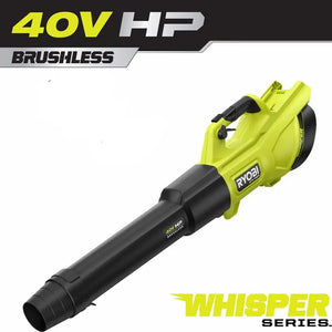Open Box -  RYOBI 40V HP Brushless Whisper Series 155 MPH 600 CFM Cordless Battery Leaf Blower (Tool Only)